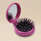 Brosse rose - fond beige