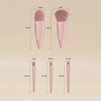 Kit pinceaux - dimensions fond beige carré