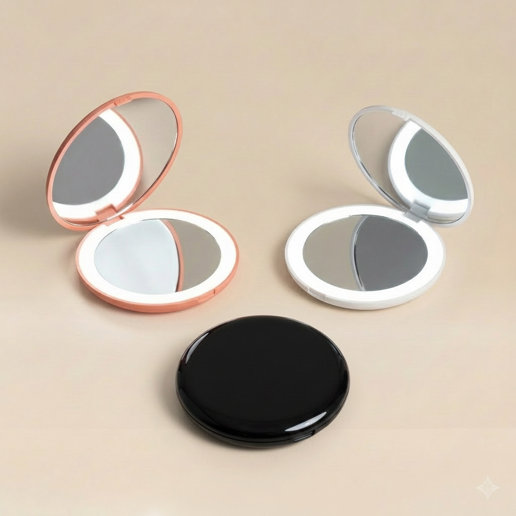 Miroirs LED - noir brillant